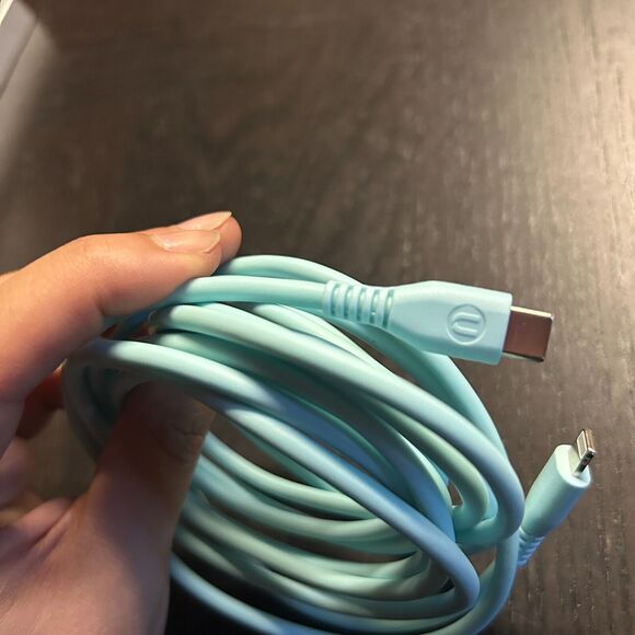 10 Ft Foot 8-Pin To USB-C Cable Blue - Picture 3 of 3